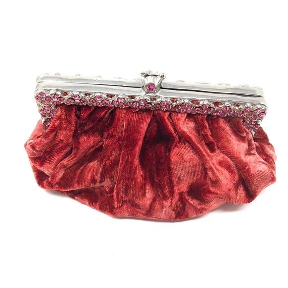 CLARA KASAVINA velvet, Swarovski Crystals clutch - Picture 2 of 9